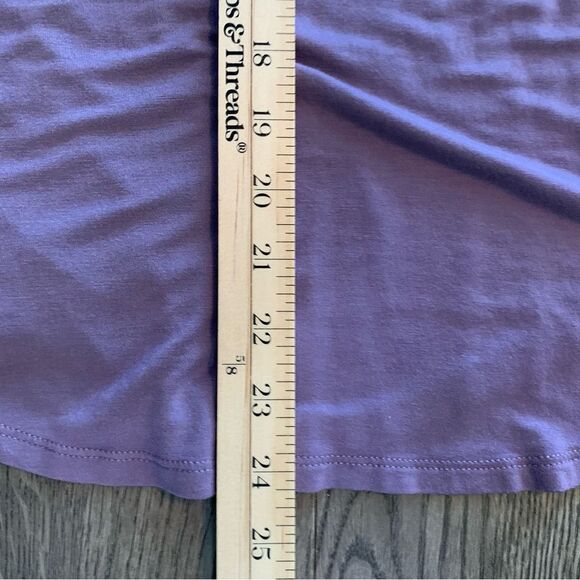 CHARTER CLUB Pajama Top Women’s Medium Purple long sleeve stretch. - Picture 11 of 11